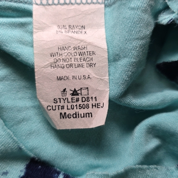 Gabriella Rocha Aqua and Navy Tie-Dye Maxi Dress - Picture 5 of 5